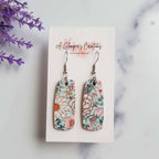 Floral Leather Earrings