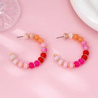 Rainbow Hoop Earrings