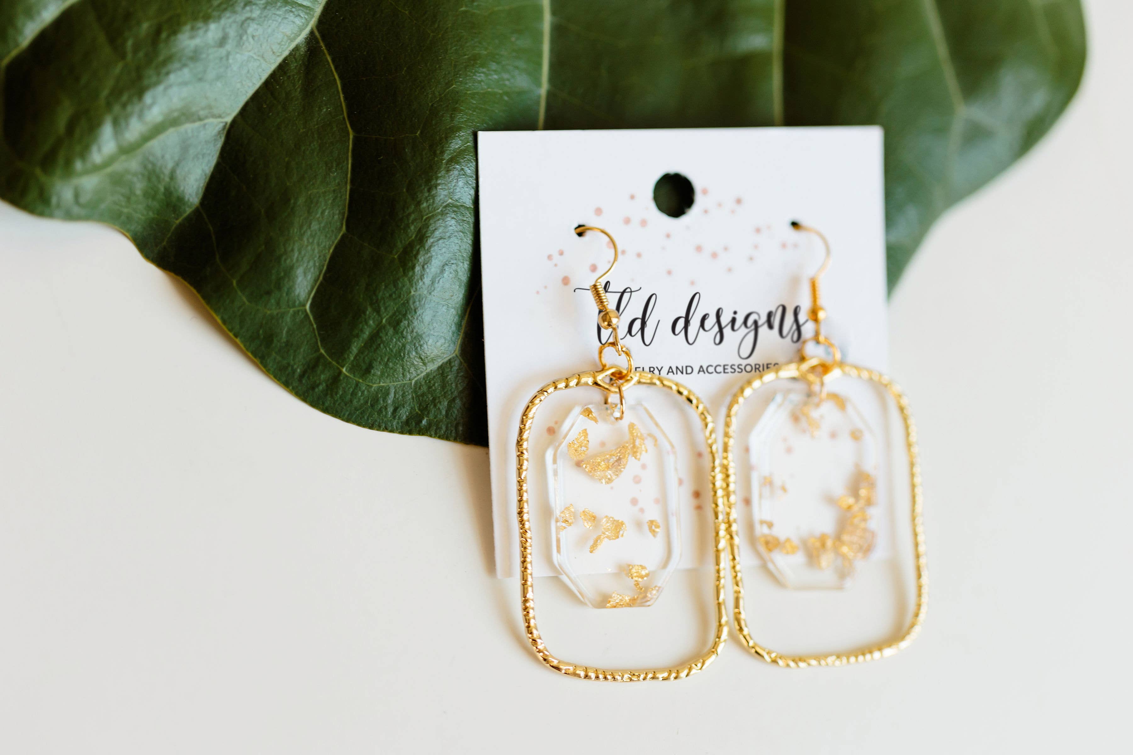 Gold Flecks Earrings