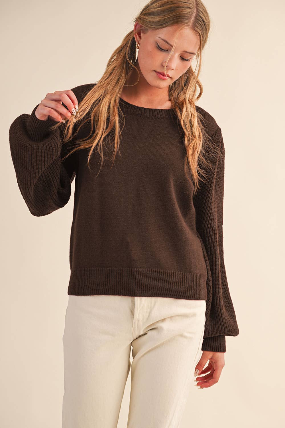 AMY RIBBED SWEATER