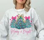 Christmas Sweatshirt Merry & Bright
