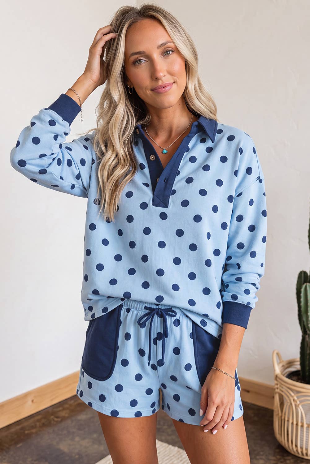 Rowena Polka Dot Short Set