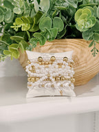 SAWYER BEAD PEARL BOW BRACELET
