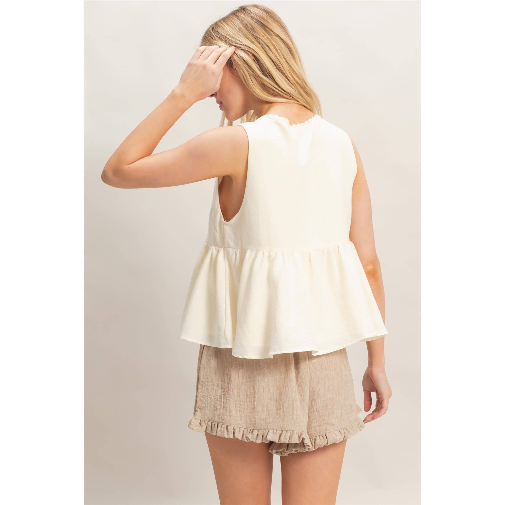 Beryl Lace Tie Top