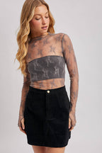 Mia Lace Mesh Top