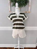 Marisa Striped Collared sweater