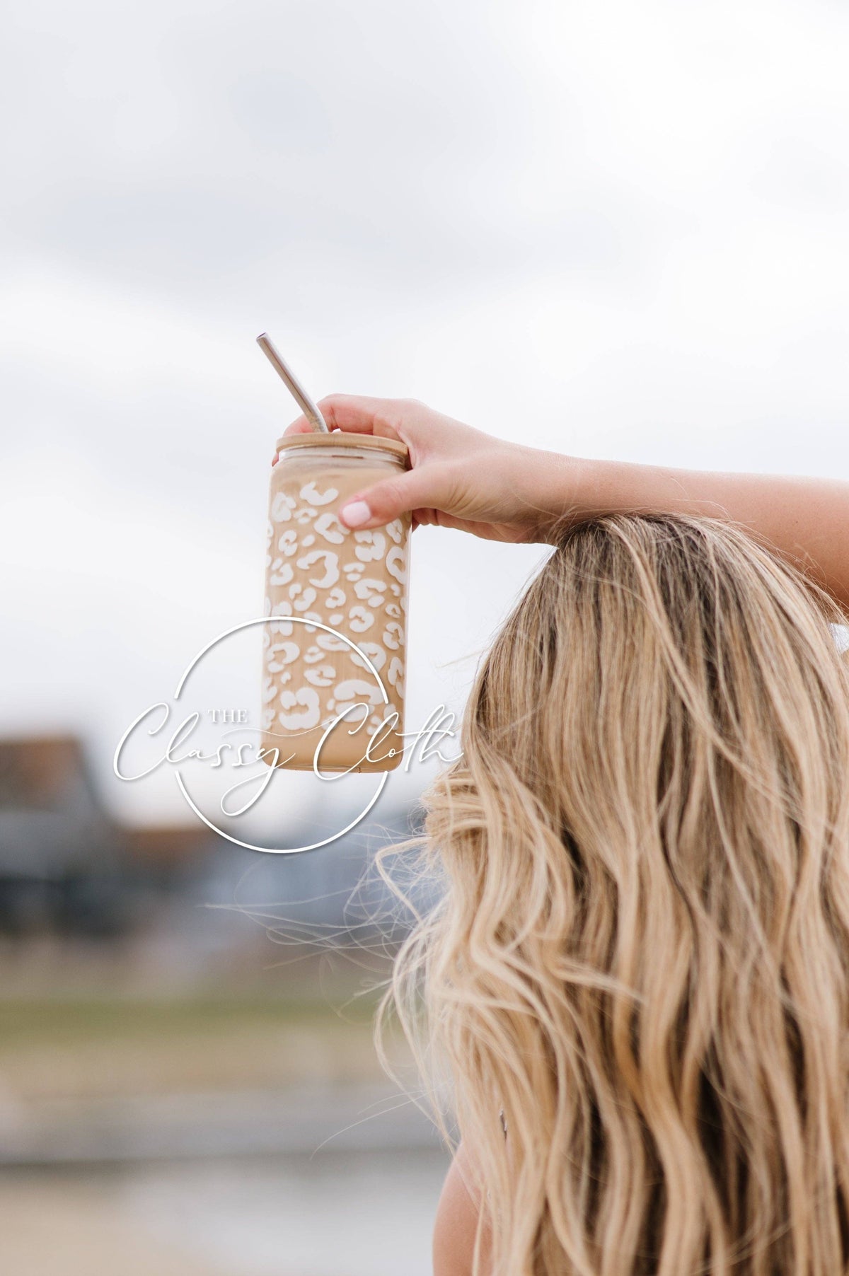 White Leopard Coffee Tumbler