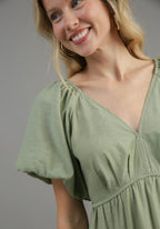 Emilia Smocking Puff Dress