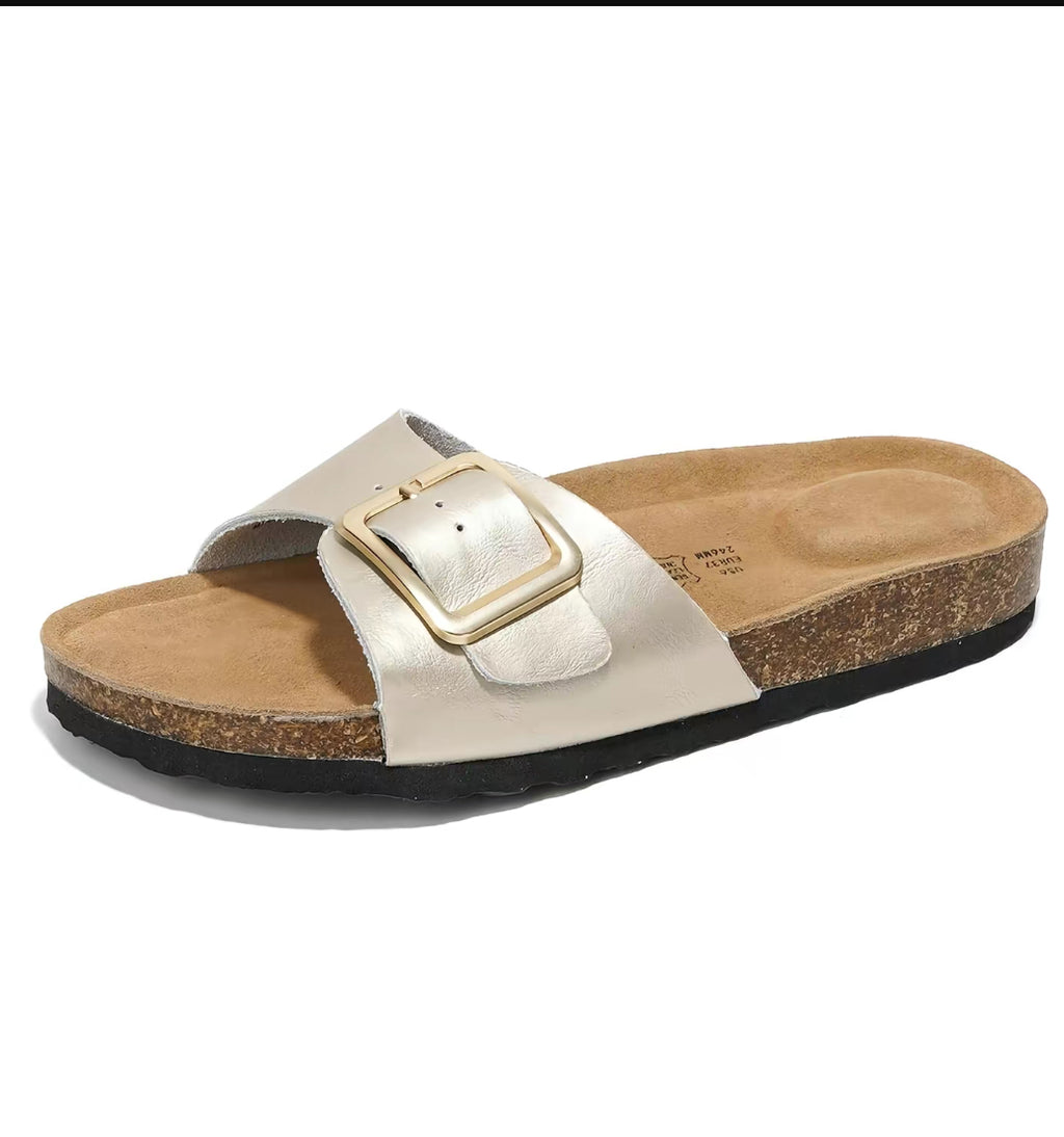 Buckle Slide on Sandals