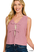 Caelie Tie Sweater Vest