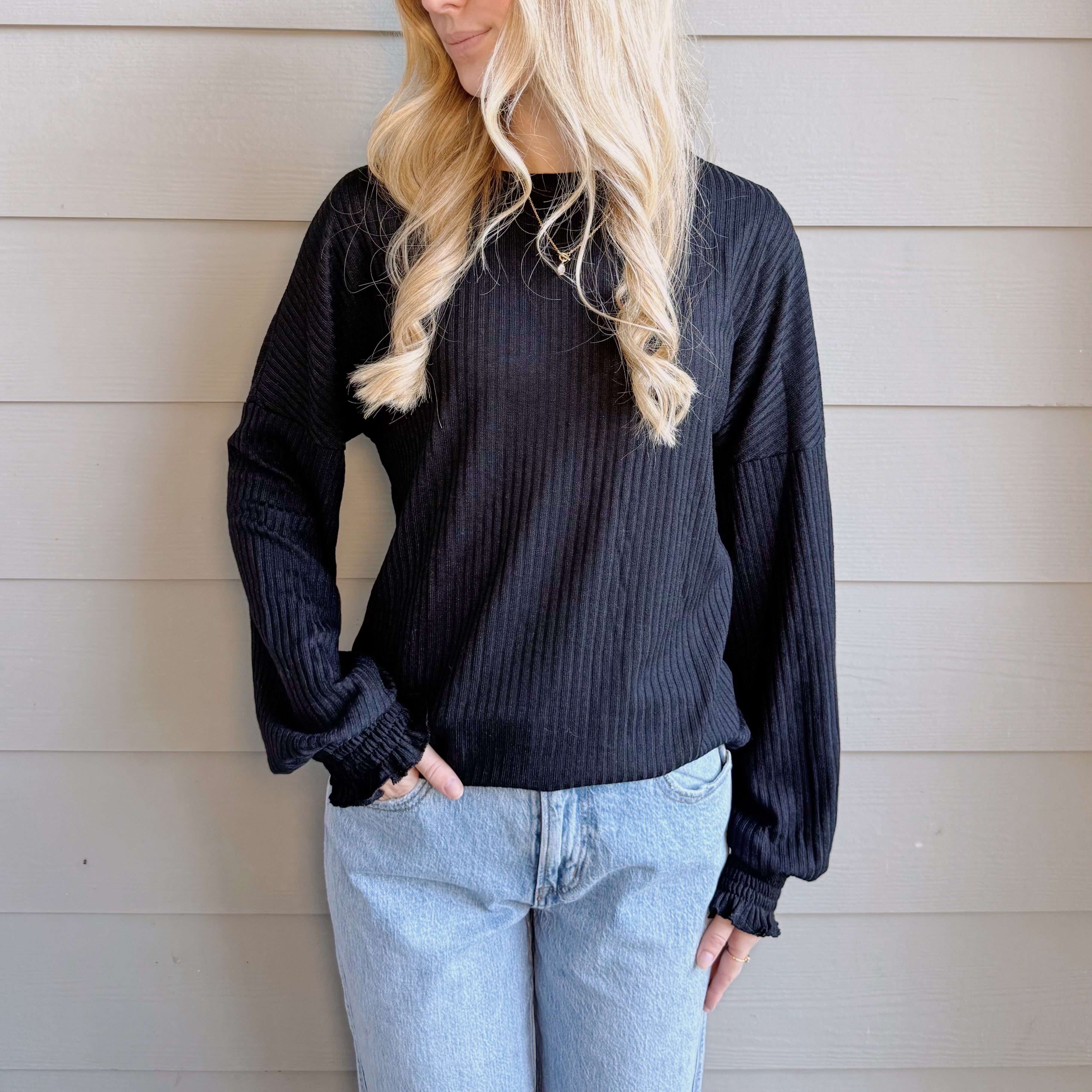 Casual Pit Strip Sweater