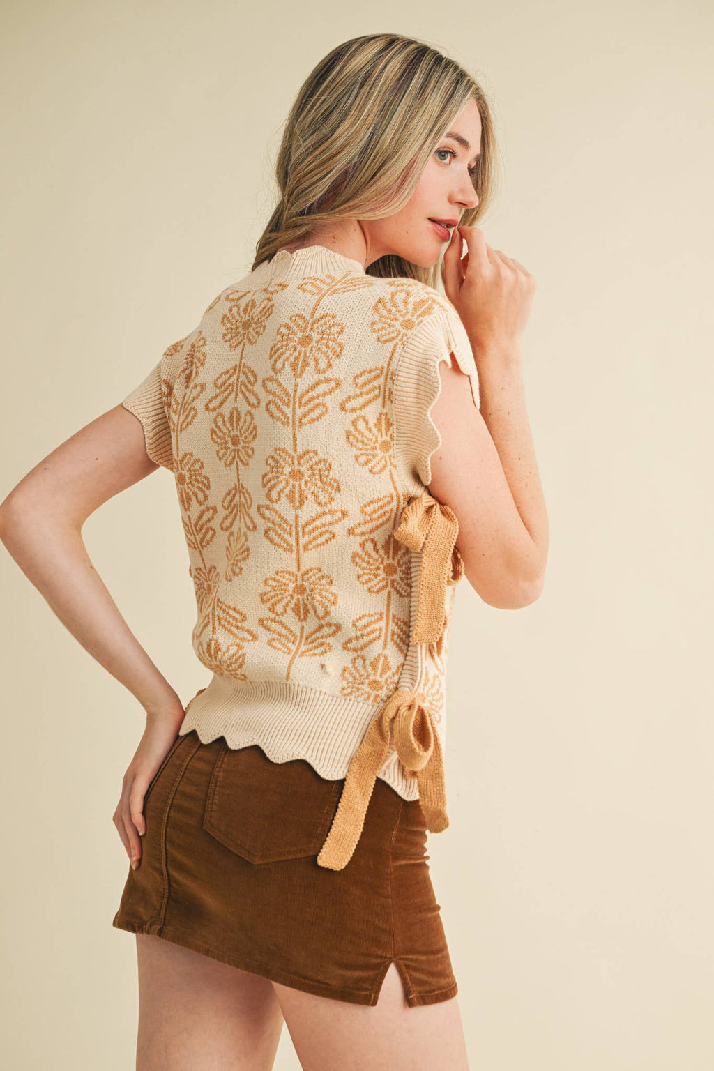 ALLY MOCK NECK SWEATER VEST