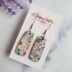 Floral Leather Earrings
