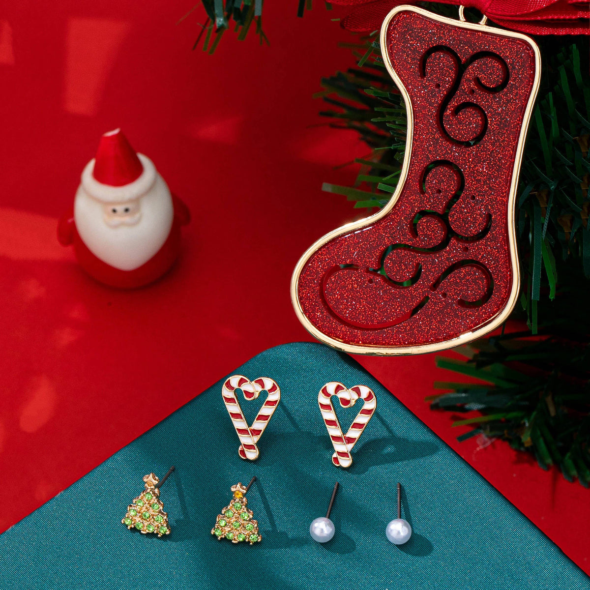 Christmas Trio Earring & Ornament Set