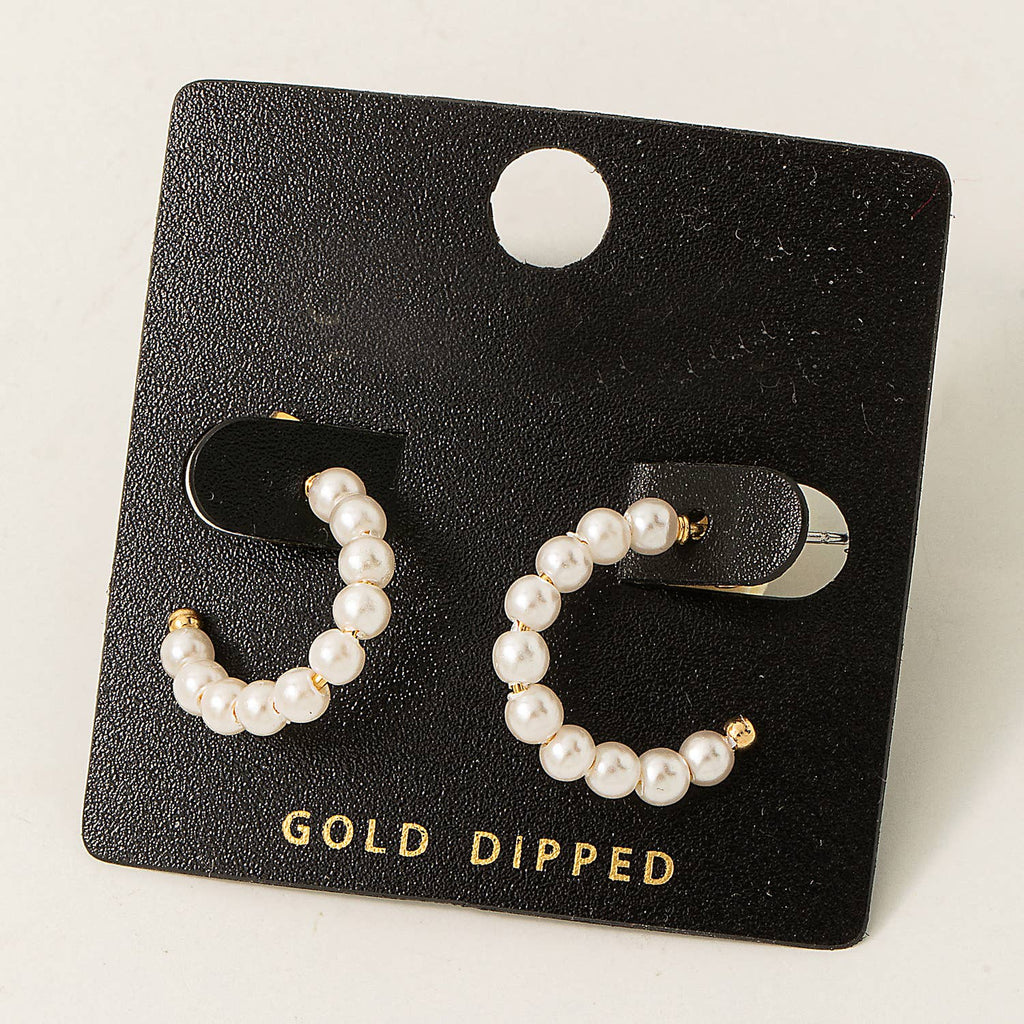 Cora Pearl Hoop Earrings