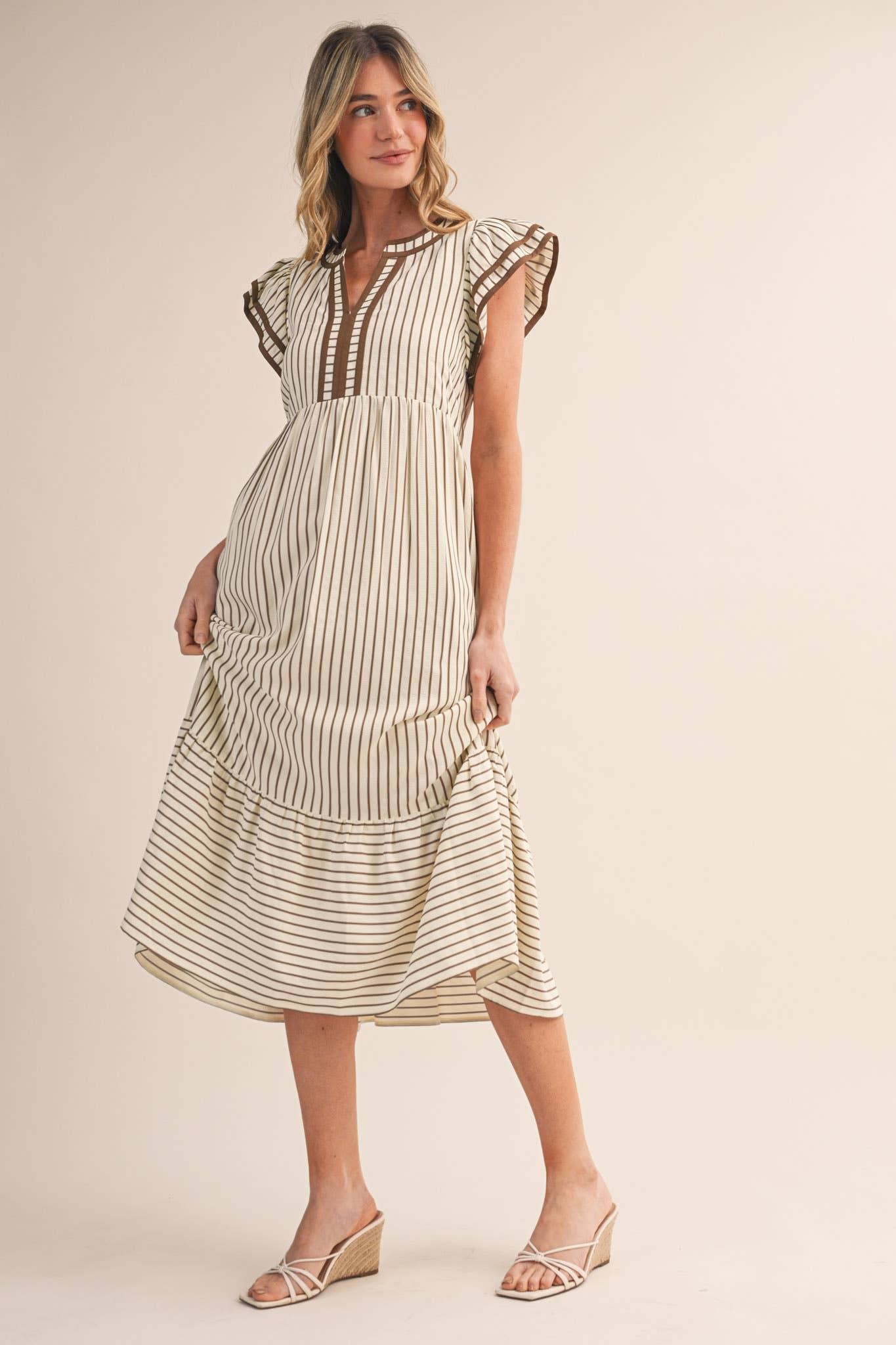 ALEX STRIPED DRESS