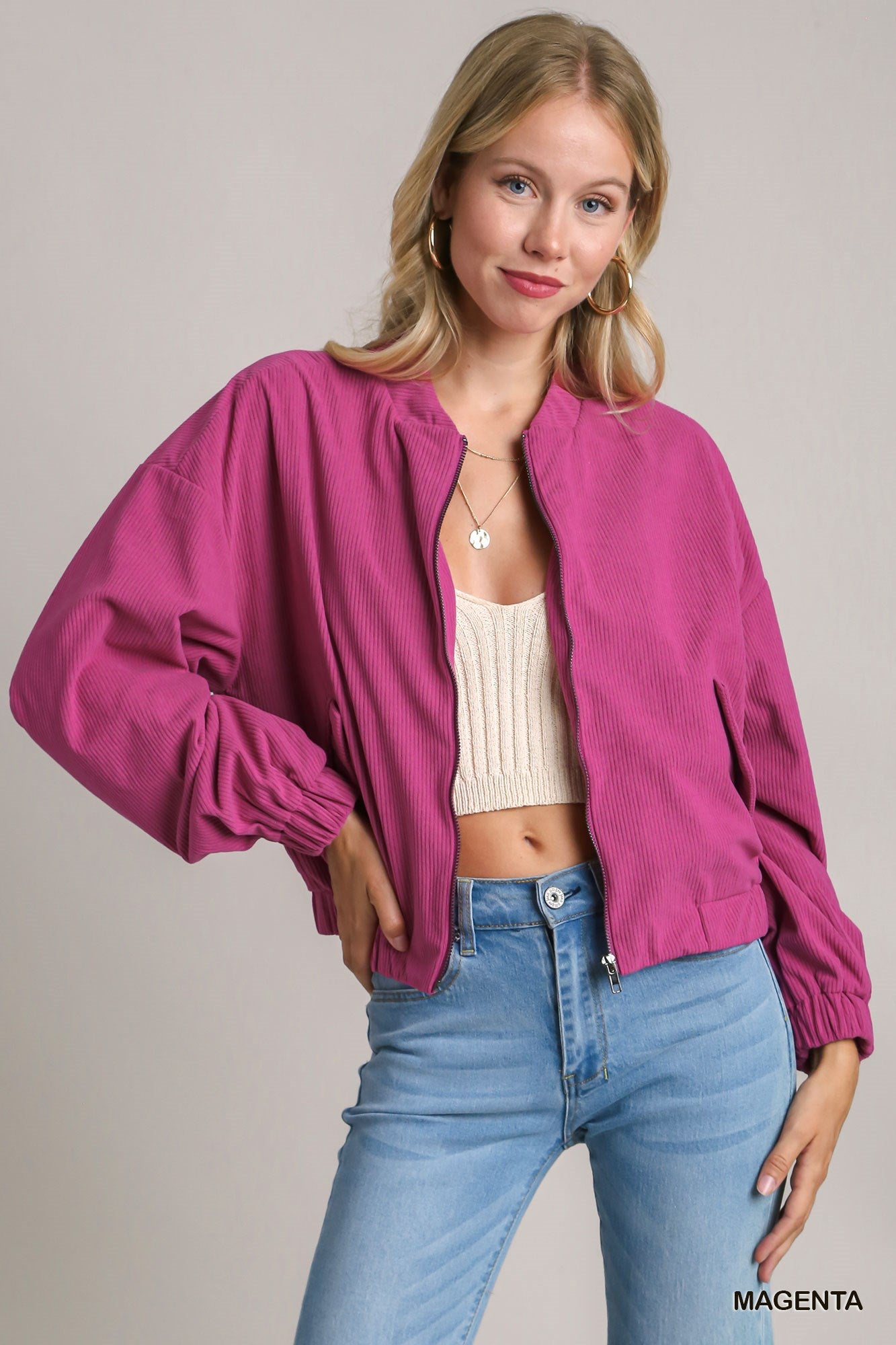 Corduroy Bomber Jacket