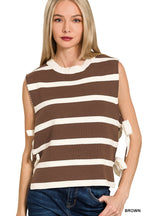 Aria Side tie sweater vest
