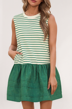 Hazel Stripe Ruffled Dress