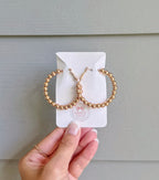 Mandy Beads Hoop Earrings