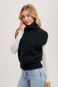 Jade Turtleneck Sweater Vest