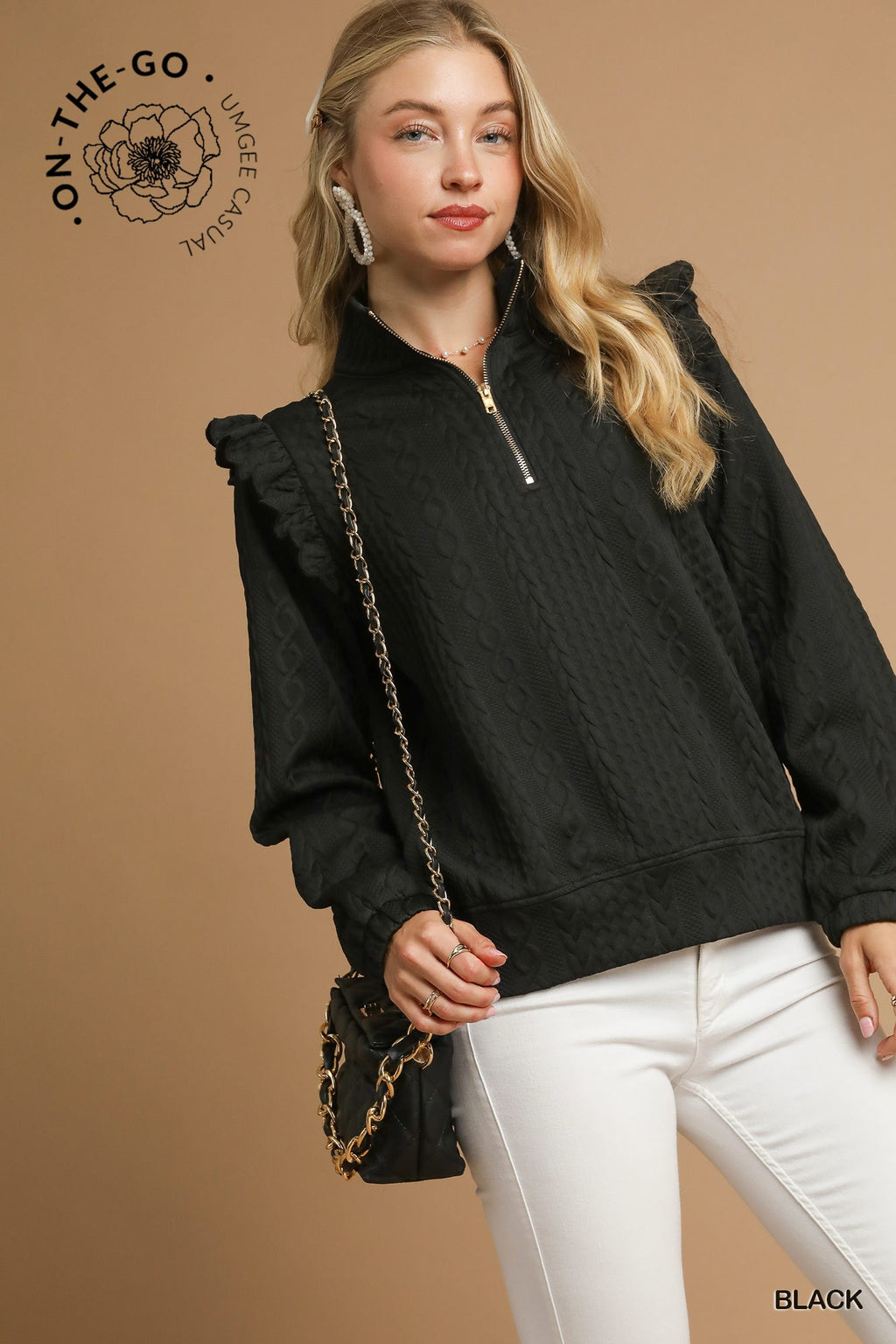 Everly Pullover with Ruffle