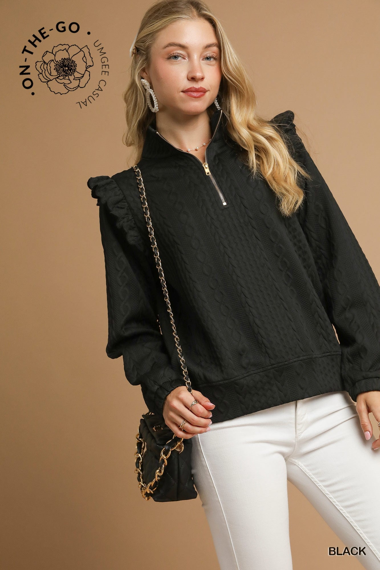 Everly Pullover with Ruffle