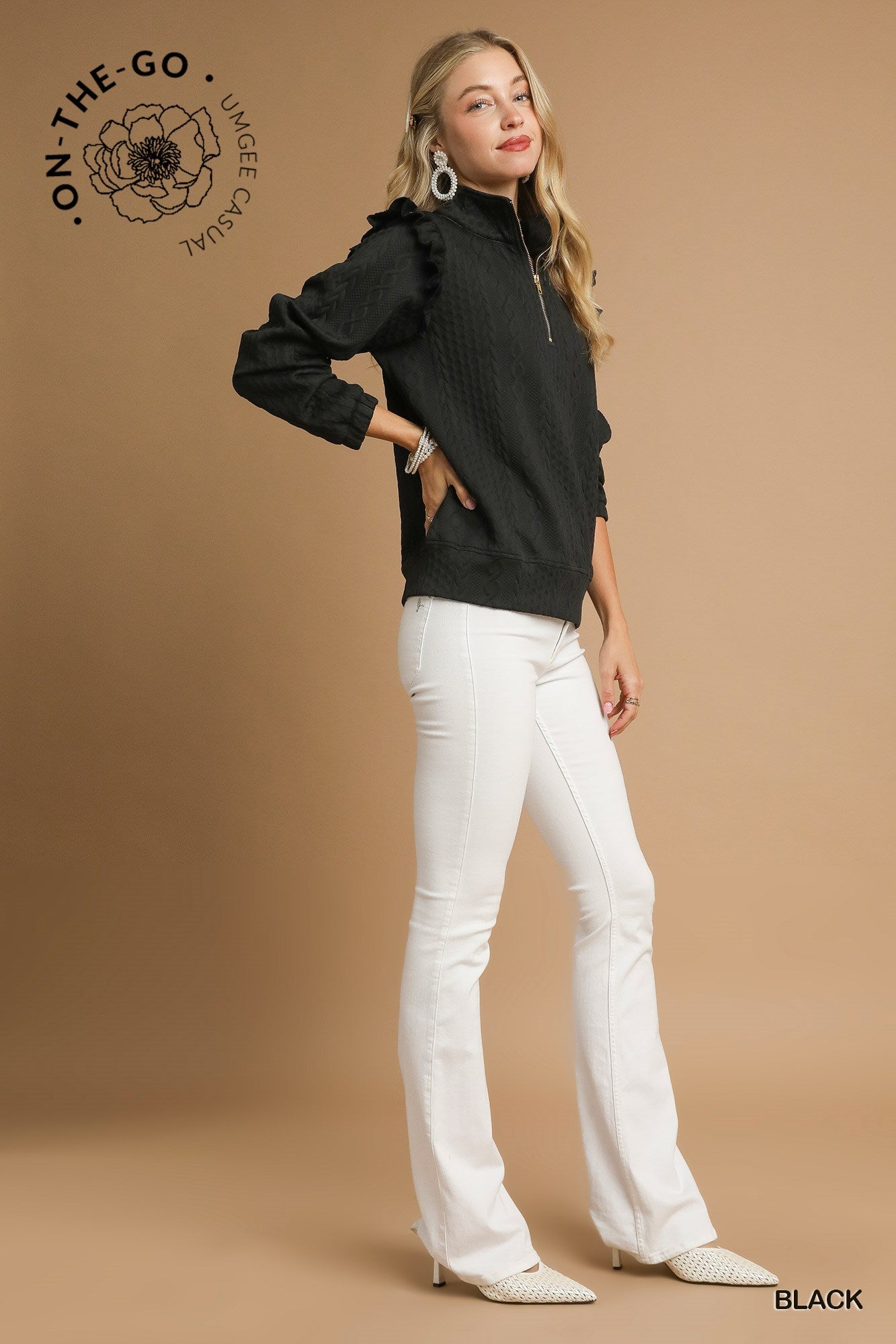 Everly Pullover with Ruffle