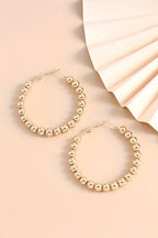 Mandy Beads Hoop Earrings