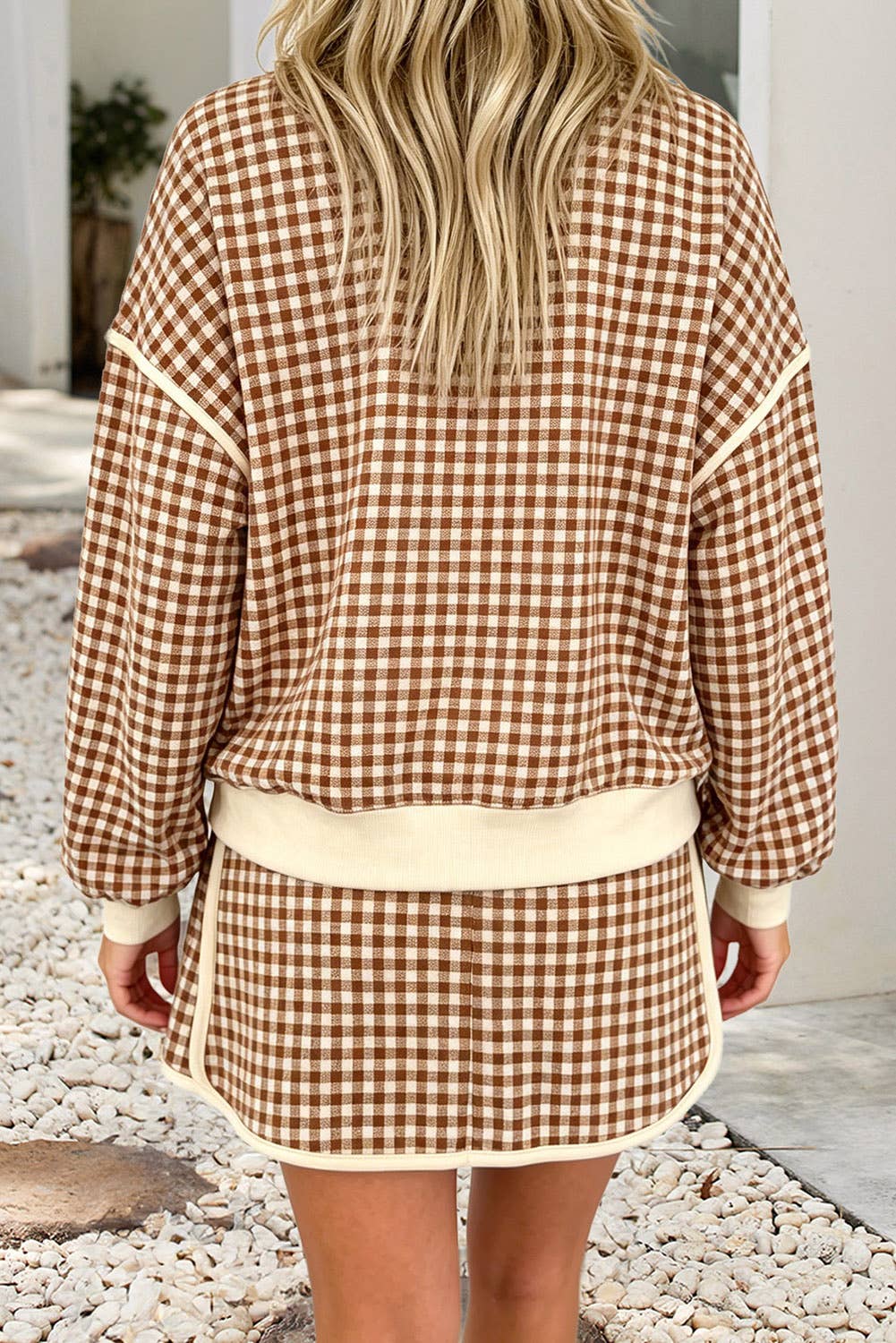 Gingham Skort Set