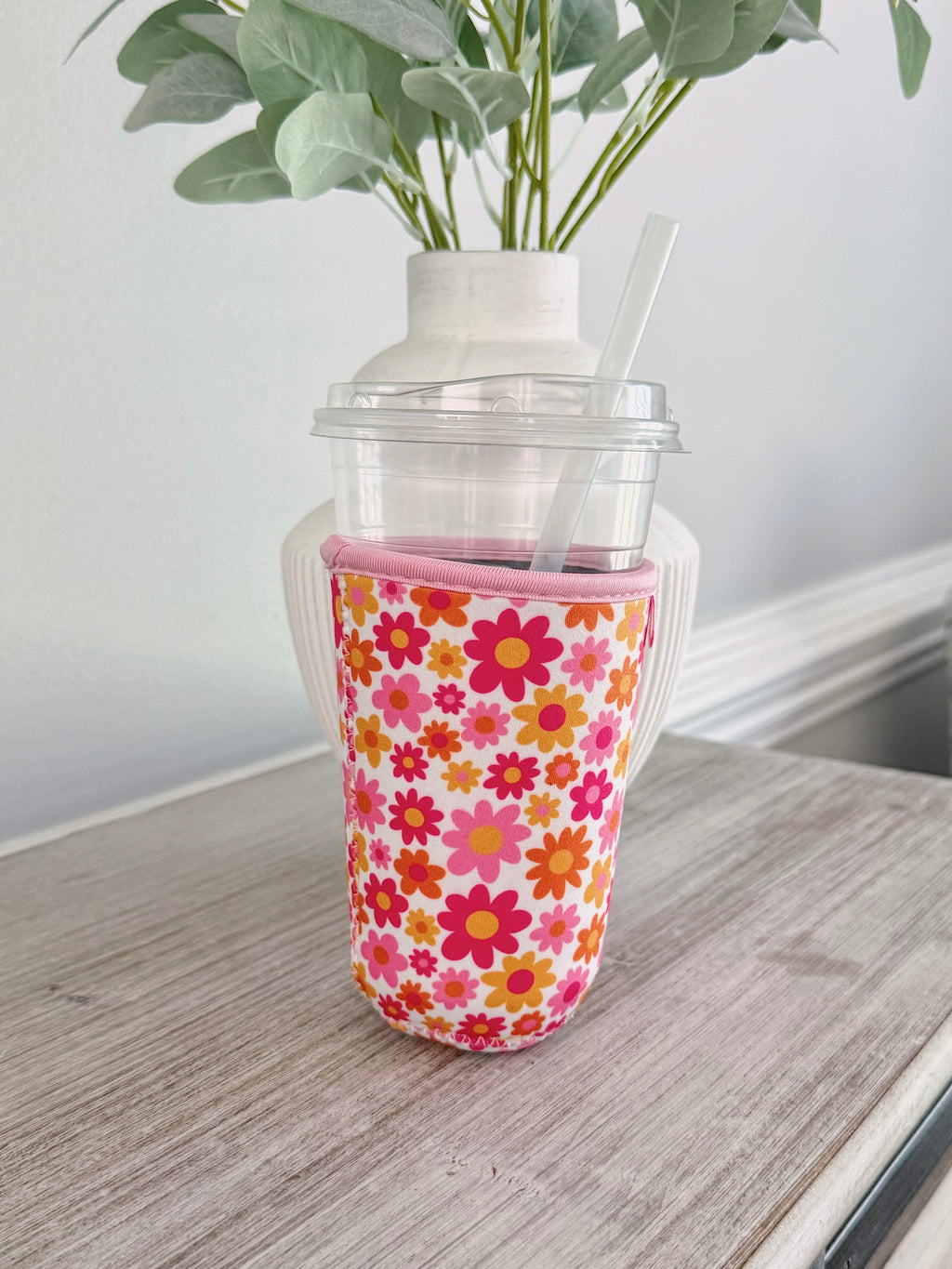 Coffee Cup Cover - Fall Florals