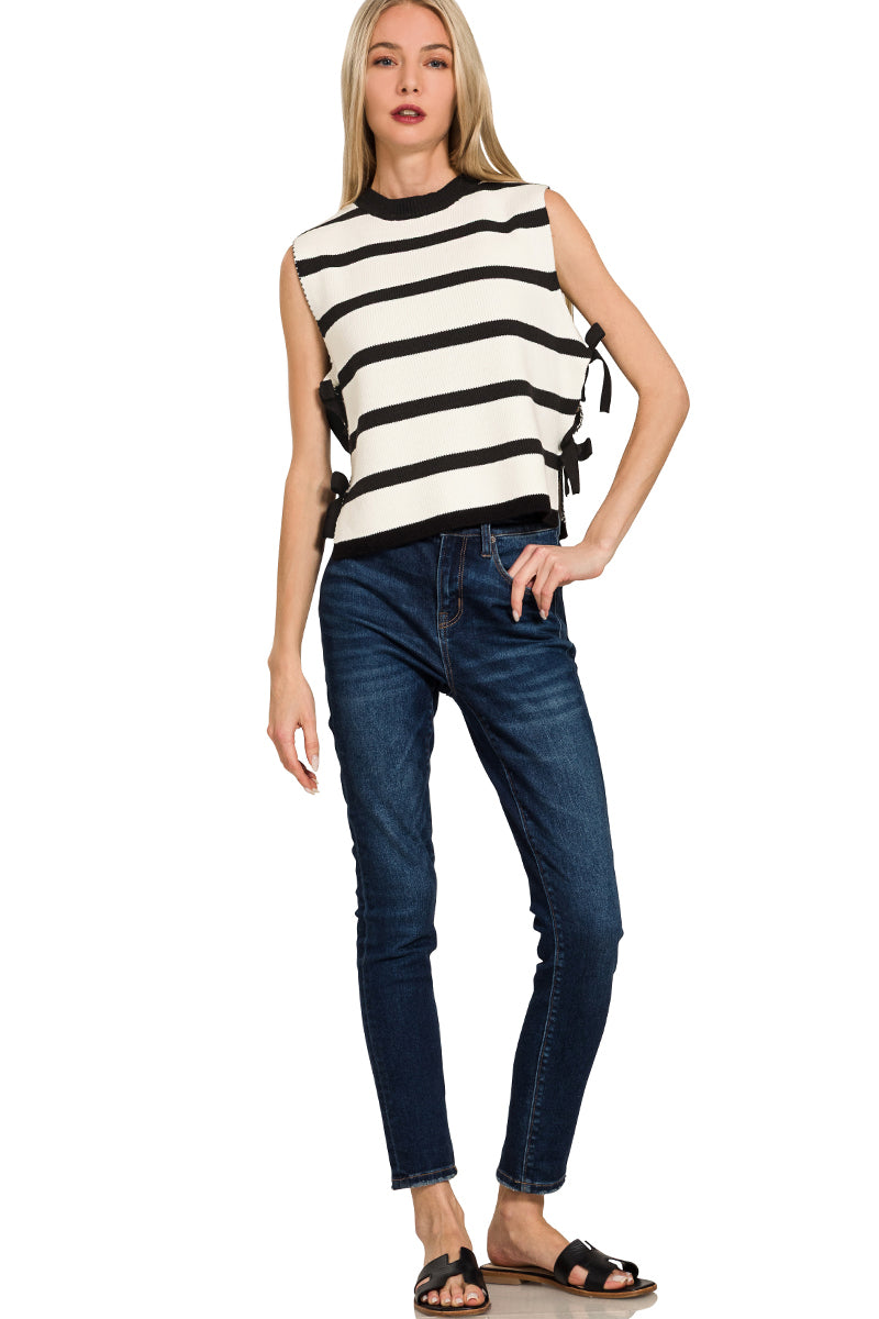 Aria Side tie sweater vest