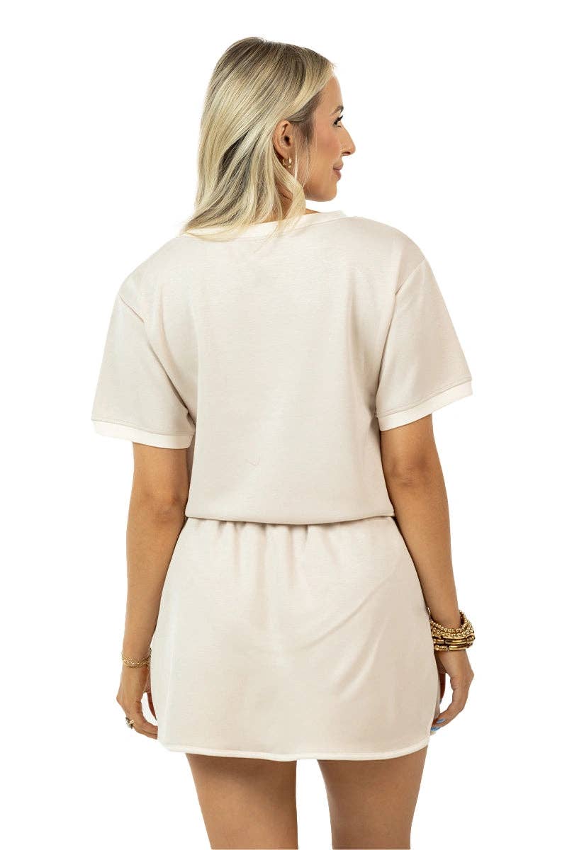 Kendall Beige & White Set