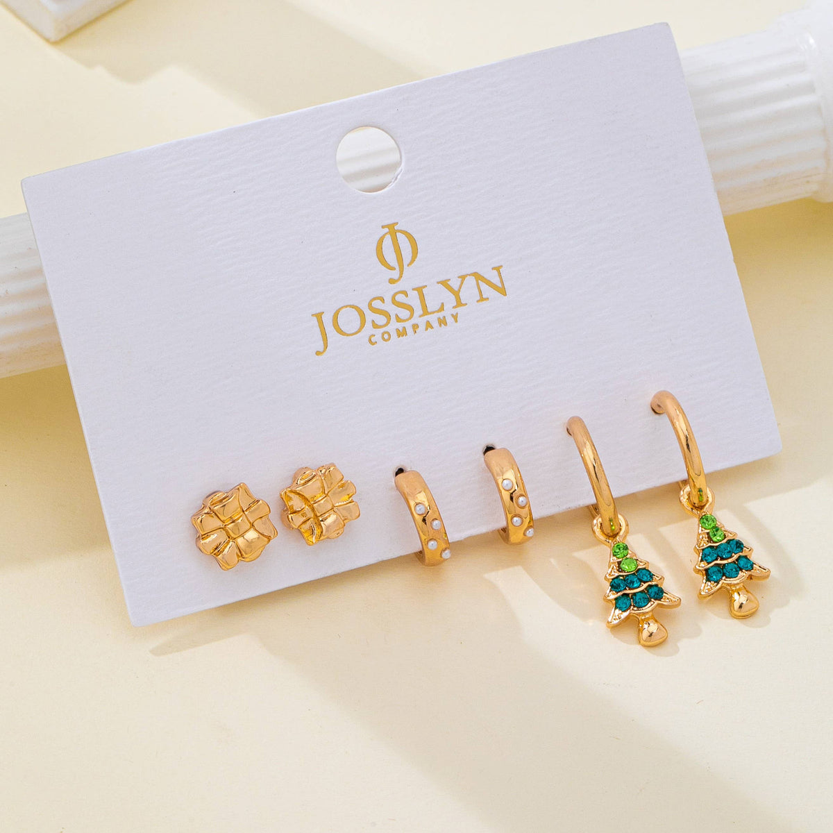 Christmas Tree Trio Earring Set