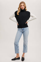 Jade Turtleneck Sweater Vest