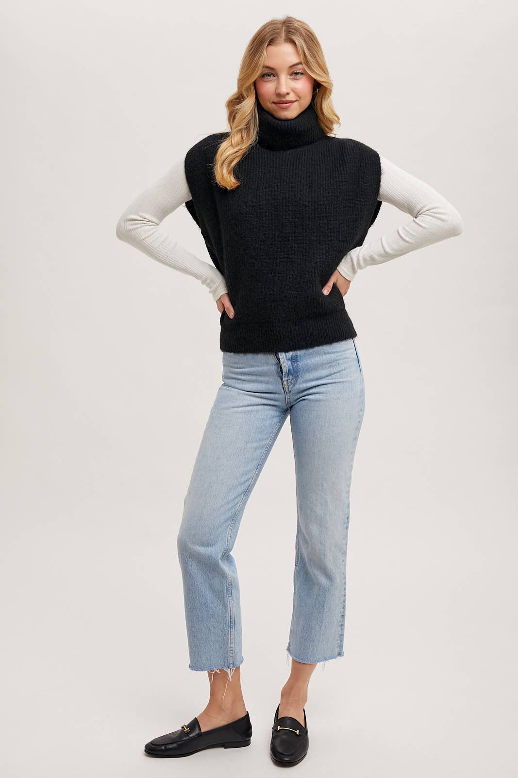 Jade Turtleneck Sweater Vest