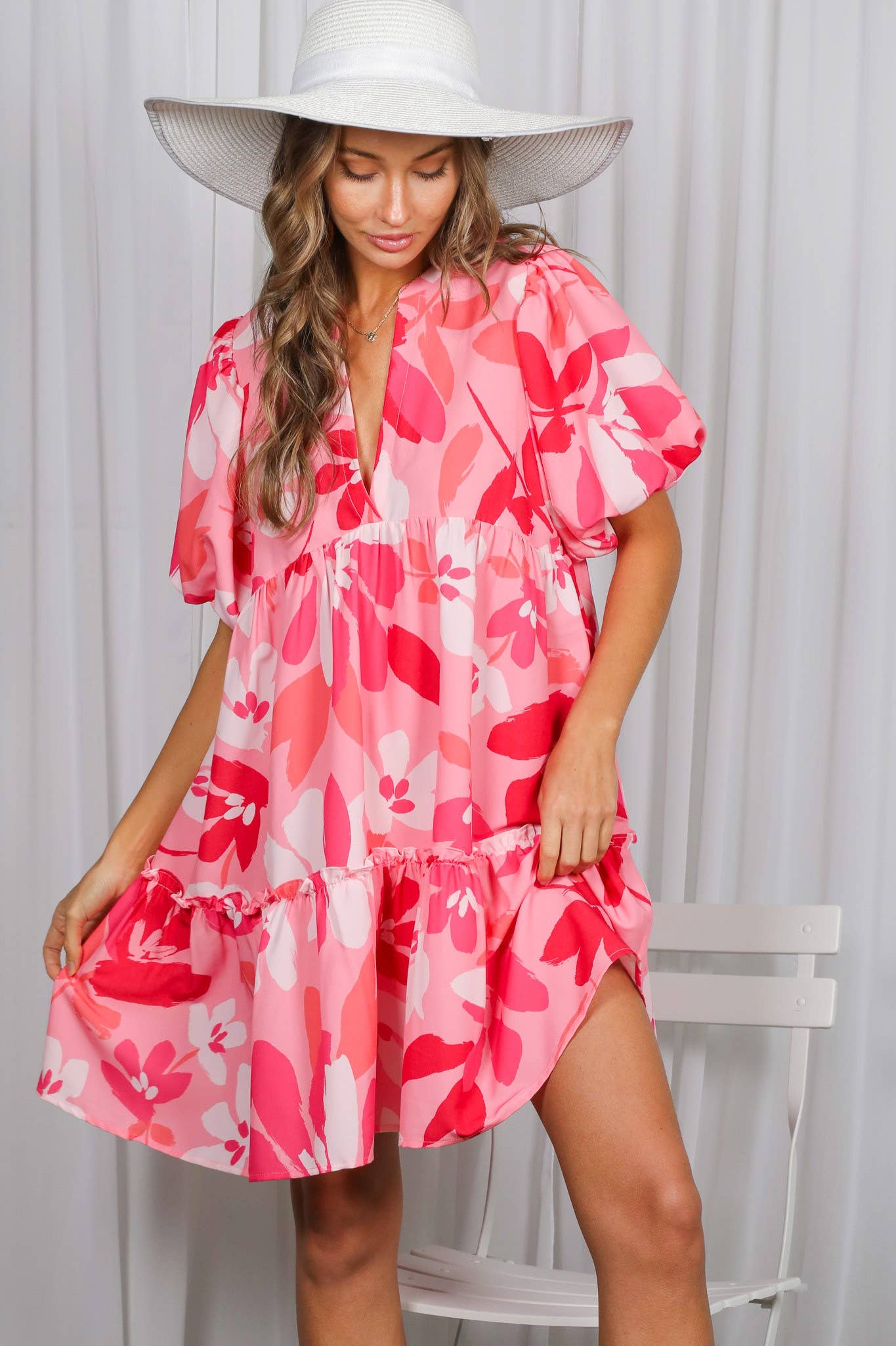 Jane Floral Baby Doll Dress