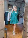 Evergreen Ruffle Dress
