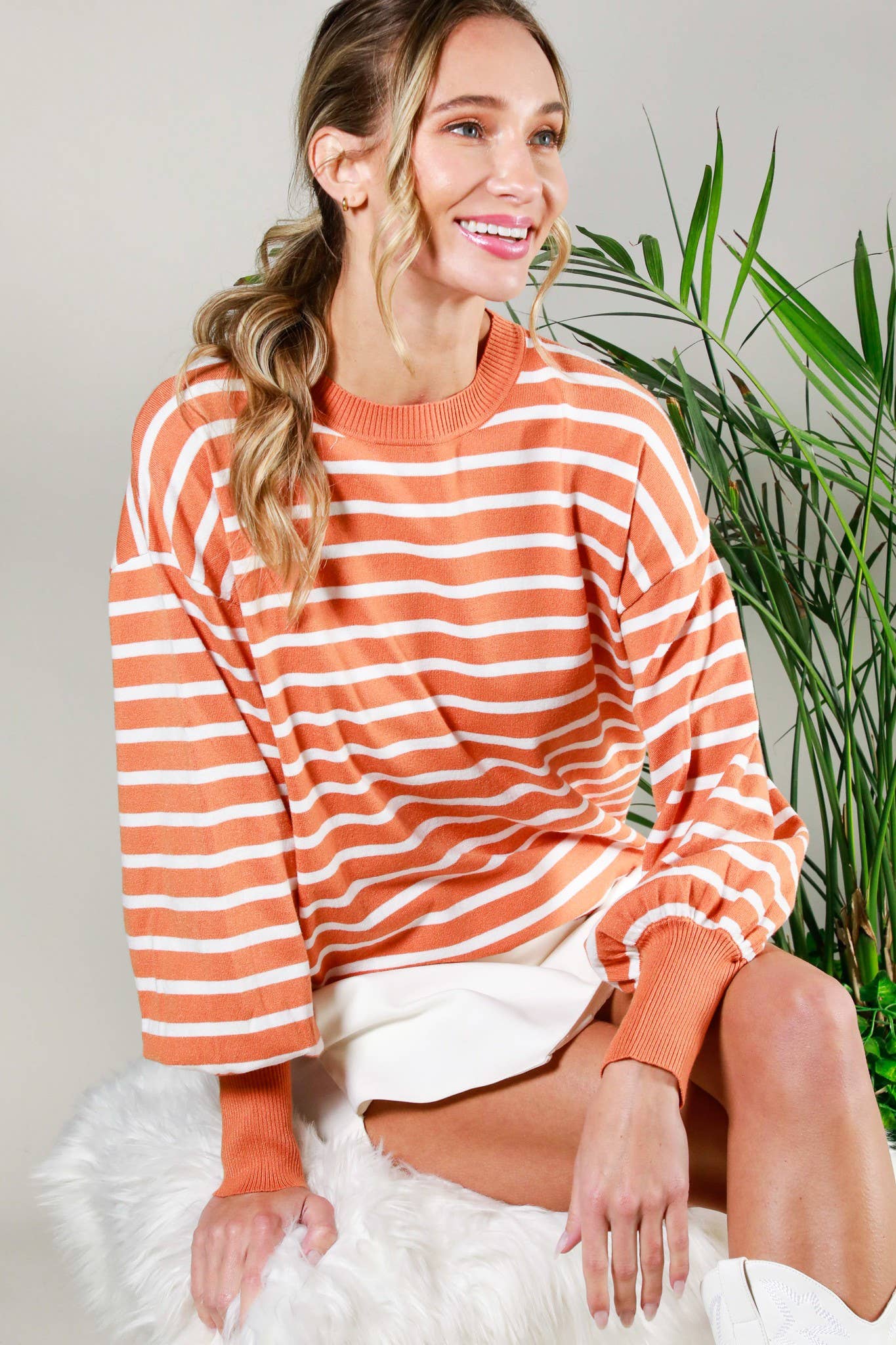 Raya Balloon Sleeve Sweater