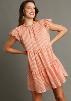 Reagan Textured Neck Dress