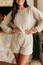 Zephyrine Stripe Textured Top Set