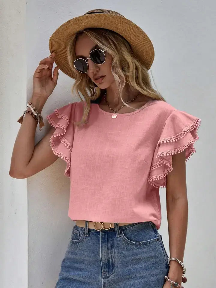 Stacey Ruffle Blouse