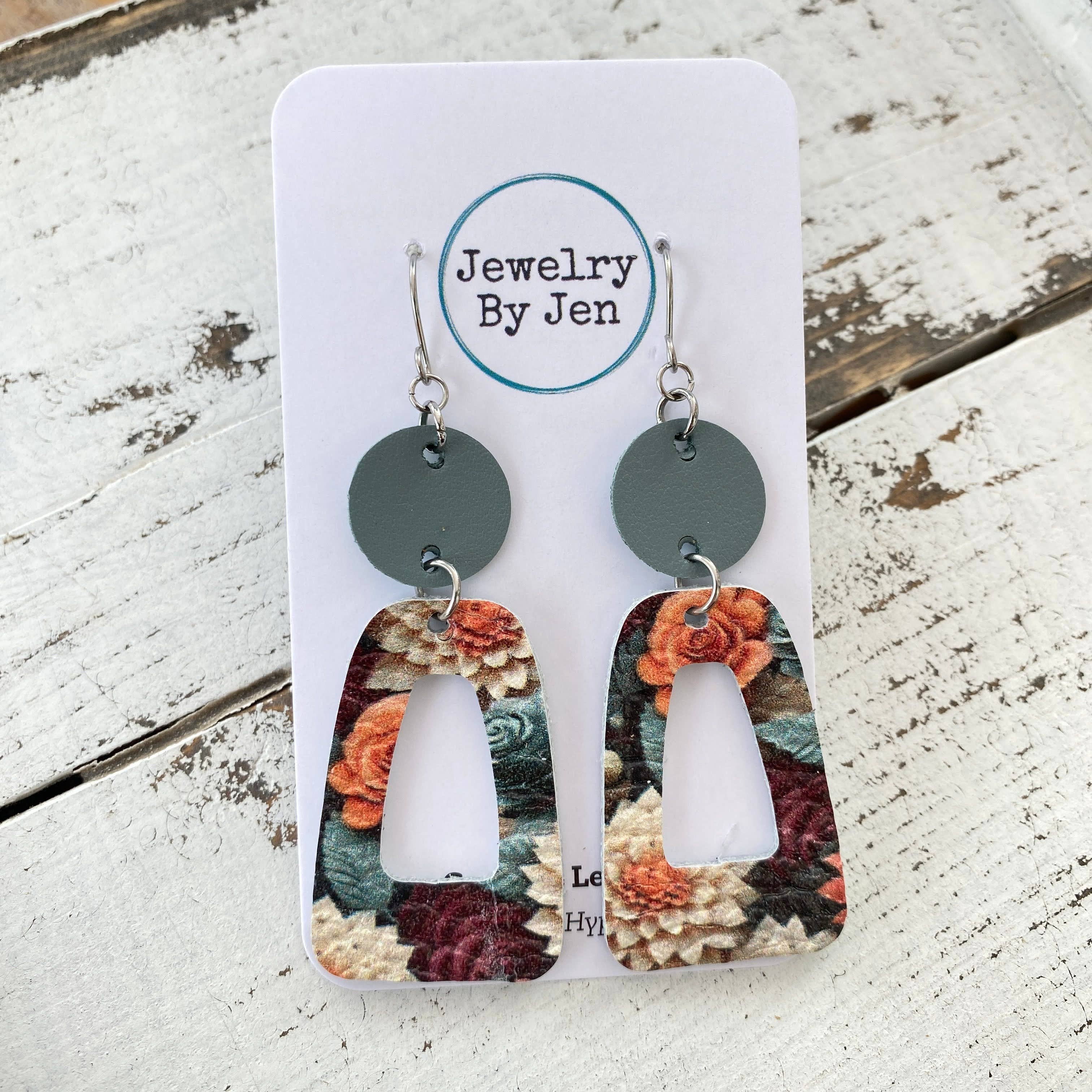 Autumn Array of Flowers Earrings