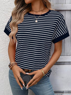 Calliope Striped Knit Top