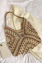 Crochet Open-Weave Handbag