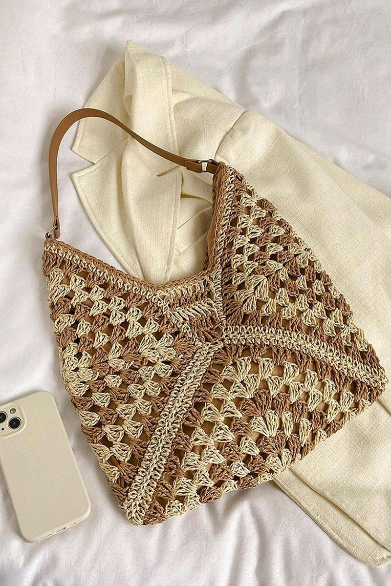 Crochet Open-Weave Handbag