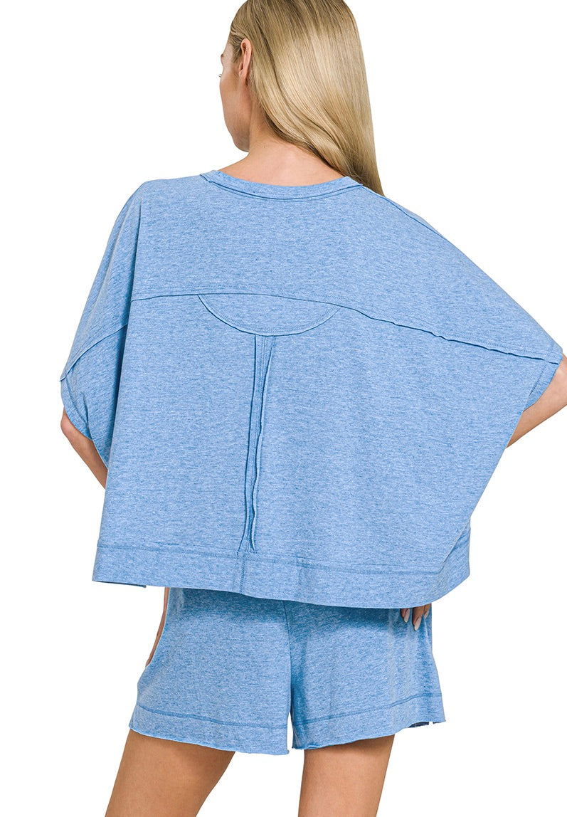 AINSLEY BOXY TOP & SHORTS SET