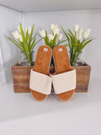 Boho Woven Wedge Sandals