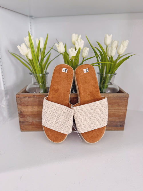 Boho Woven Wedge Sandals