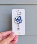 Floral Badge Reels: Blue